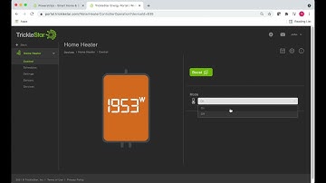 How to control your TrickleStar Water Heater Controller from the TrickleStar Portal