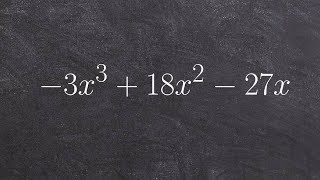 How to factor out a GCF from a polynomial to then completely factor