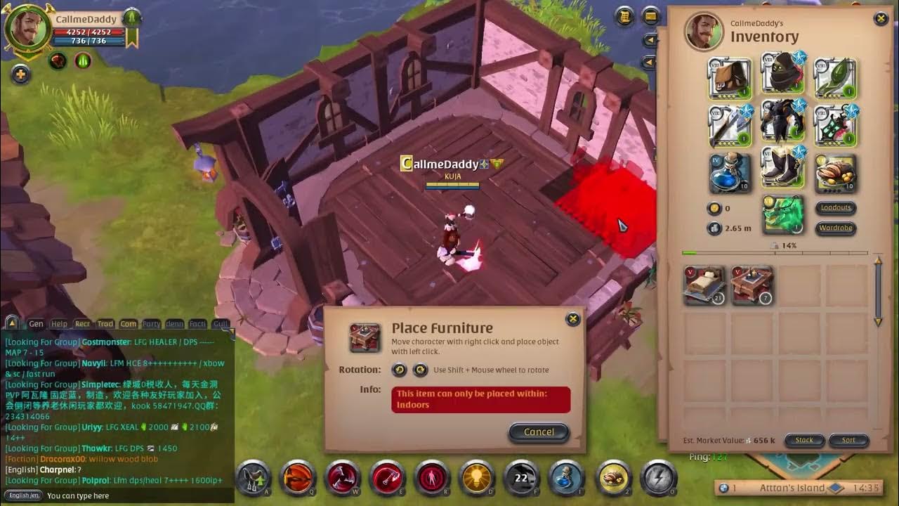 Setting up Guild Island with mercenary laborers step by step Albion