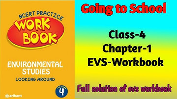 Going to School Class 4 Chapter‐1 EVS‐Workbook fully solved exercise@NCERTTHEMIND
