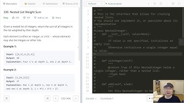 339. Nested List Weight Sum  - English Version