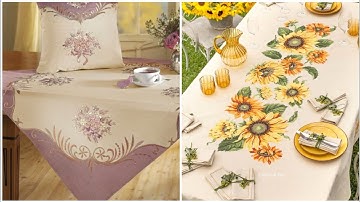 Top Class Luxury Hand Embroidered Table Runners And Table Mats Designs Collection