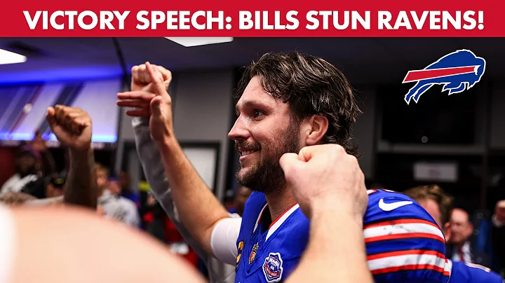 Inside the Bills Locker Room After Dramatic Win Over The Baltimore Ravens! | Buffalo Bills