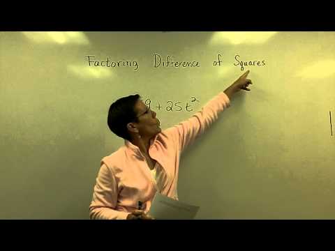 Factoring - Difference