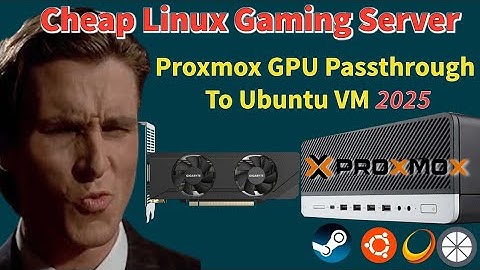 Proxmox GPU Passthrough Guide for Linux Gaming Sunshine Moonlight 2025 The Right WAY!