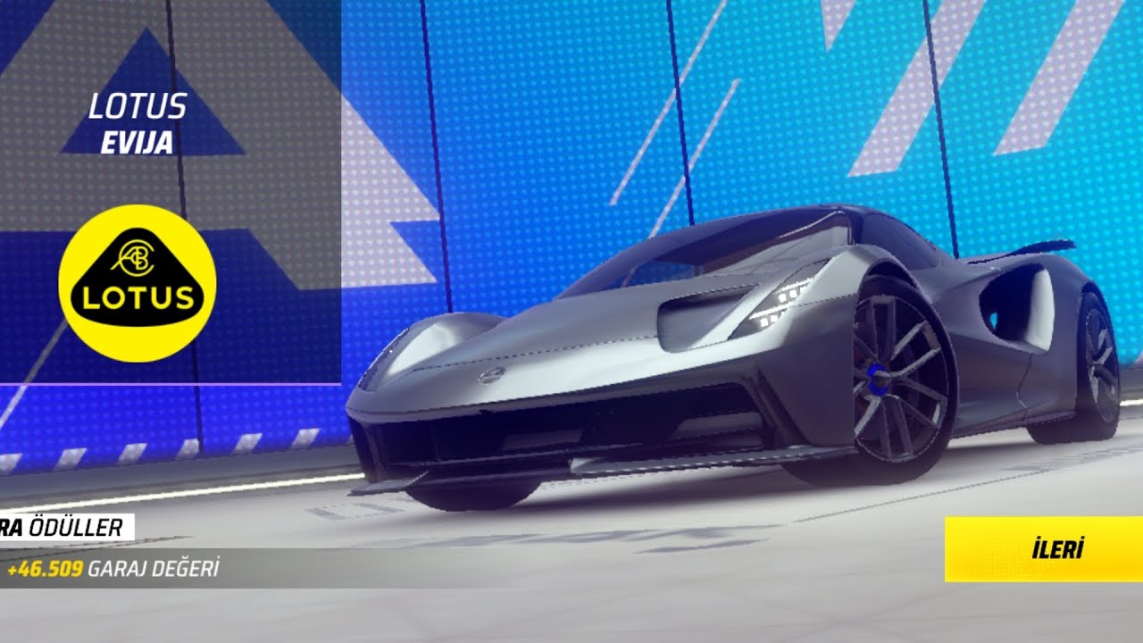Lotus Evija Araba Açılımı - Asphalt Legends 