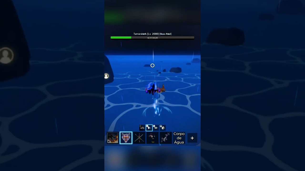 derrotando com a werewolf no bloxfruit 