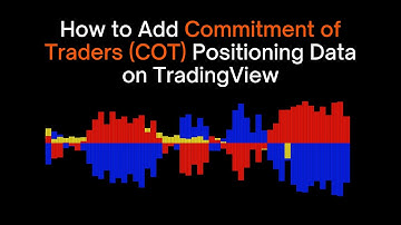 How to Add Commitment of Traders (COT) Positioning Data on TradingView