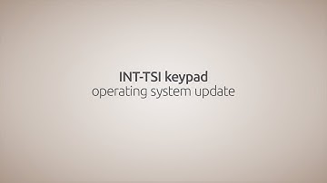 INT-TSI Touchscreen Keypad – Operating System Update | SATEL