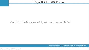 Intergration 3CX Teams English -  Infisys Phone Bot 10 12 19