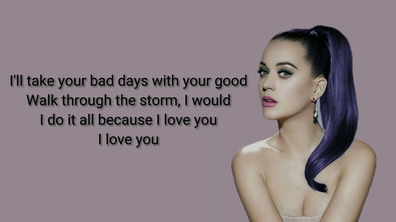 Katy Perry - Unconditionally (lyrics)