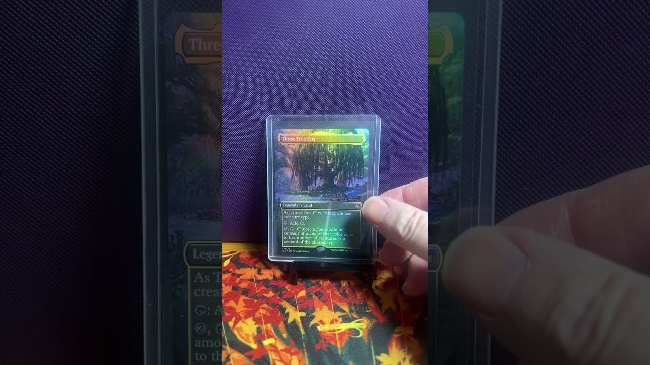 Magic the gathering three tree city full art foil