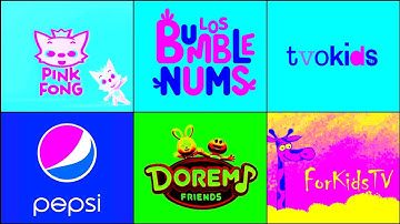 Pingfong , Los Bumble Nums, Pepsi, for kids tv Doremi friends logo intro Super Compilation Effects 