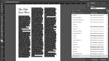 Course Research Journal in InDesign - Creating an InDesign Template