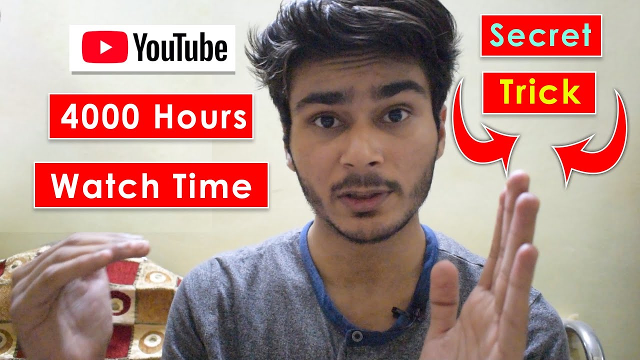 How to get 4000 Hours of watch time on YouTube BhushanDroid YouTube