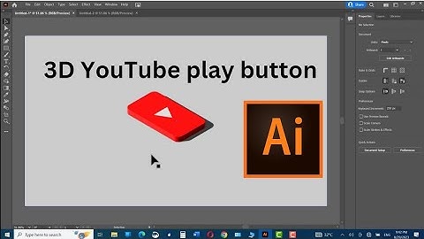 How to create 3d YouTube play button in Adobe illustrator|3d in illustrator #3d