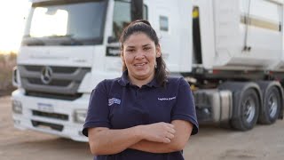 Primera Conductora de Camiones en Logística Diesel S.A.