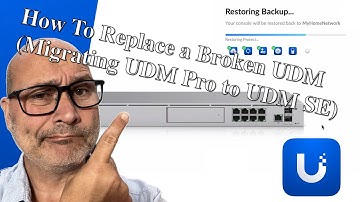 How to replace a broken UniFi UDM and migrating to a new UDM