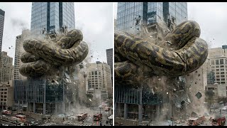 The Giant Titan Python Destroys Civilization Ultra Realistic 4K Disaster