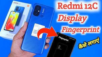 Redmi 12c Fingerprint screen lock / Redmi 12c Me Fingerprint Lock Kaise Lagaye/How To Set