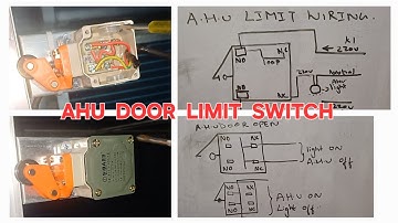 AHU Door Limit Switch ki Wiring kaise karre , Video Urdu and Hindi. #AHUlimitswitch