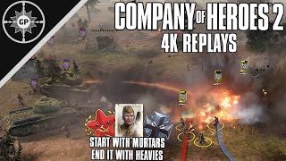 The Mortar War - Company of Heroes 2 4K Replays #159