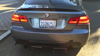 BMW 335i straight pipes cold start