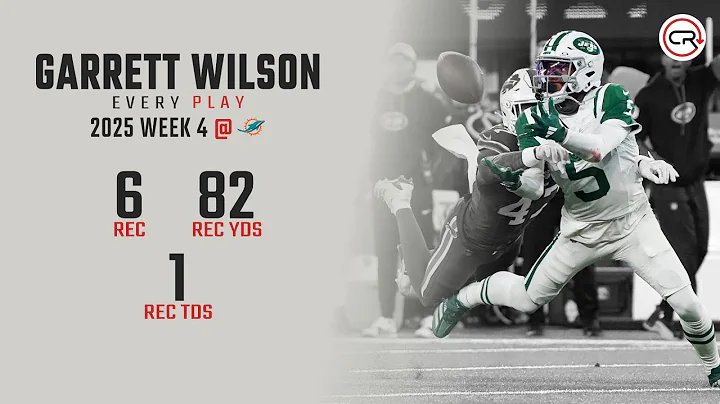 Garrett Wilson Week 4 Highlights | Every Target and Catch vs Dolphins