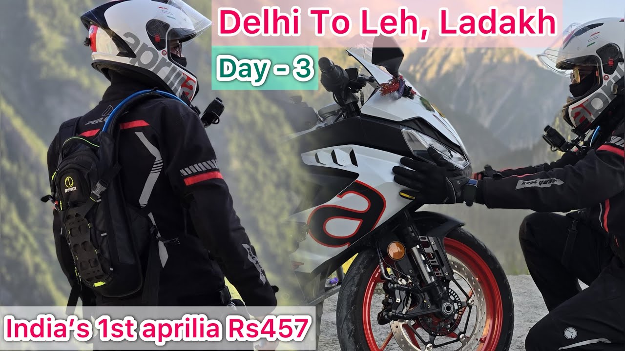 India's 1st Aprilia Rs457 to visit Leh Ladakh |Day - 3 | Banihal to Kargil|| 295km | Ladakh ride2024
