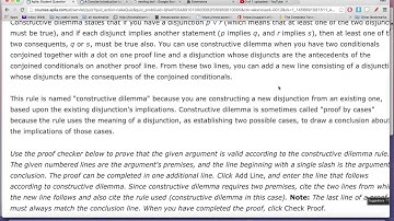 rules of implication 2: constructive dilemma