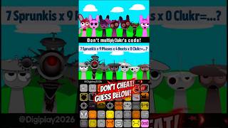 90% Fail This Simple Sprunki Clukr Math Problem 🖤❌ #trending #gaming #maths