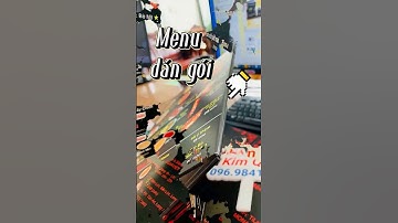 Menu quán bò bít tết, menu in PP cán Format dạng cuốn dán gói đẹp mắt I VINADESIGN #shorts #foryou