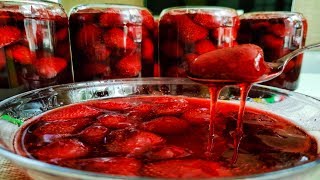 STRAWBERRY JAM AS MARMELADE 🍓🍓🍓 SECRET RECIPE OF THE USSR 💯🏅 Berry DOES NOT BREAK.