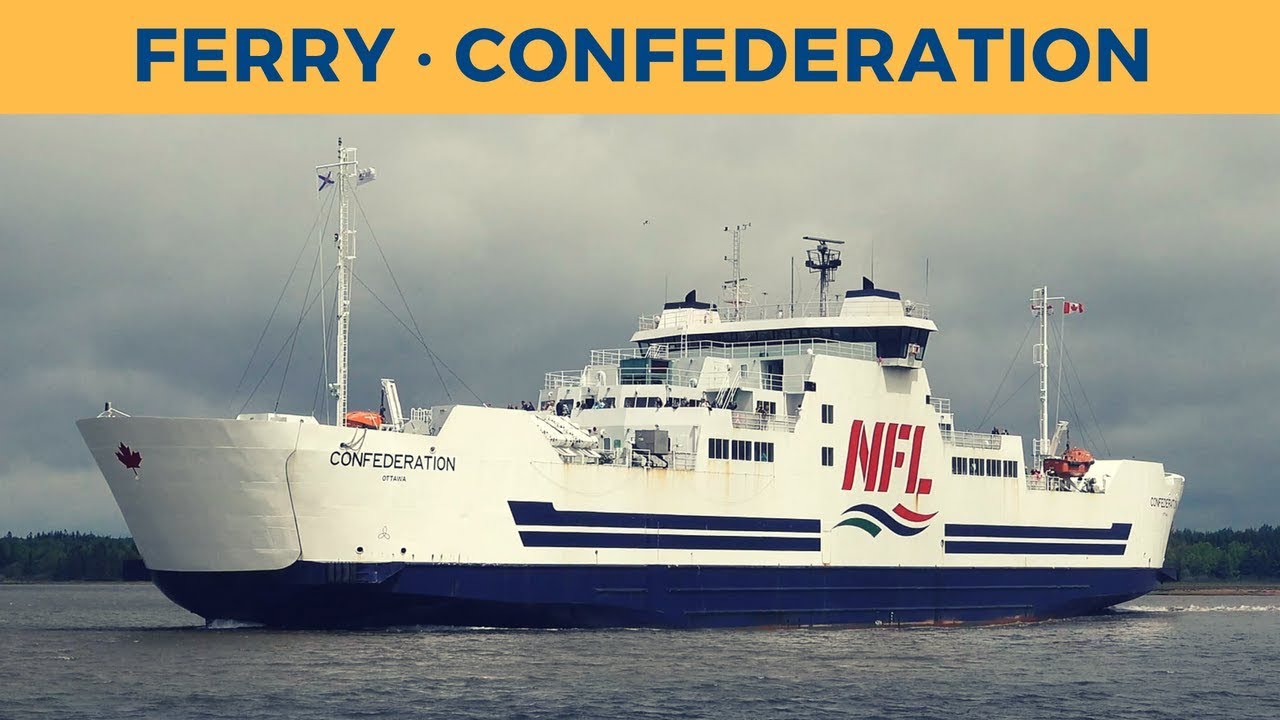 Departure of ferry CONFEDERATION, Wood Islands (Northumberland Ferries