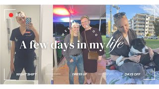 A few days in my life | Night shift, days off, gym and friends.