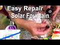 How to Repair & Clean Solar Fountain Pump EASY & FREE Renew FIX Hummingbird Birdbath Garden Pond