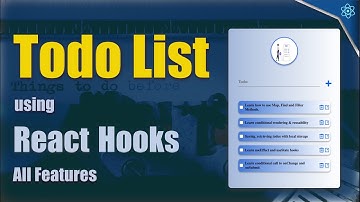 TodoList in React js with complete CRUD Features | #reactjs