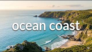 Cinematic Ocean Coastline • Serenity & Relaxing Nature