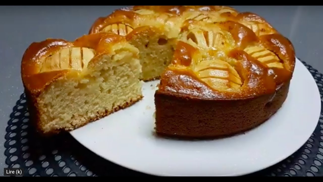 Gateau Aux Pommes Et Au Yaourt قاطو ياغورت والتفاح Youtube