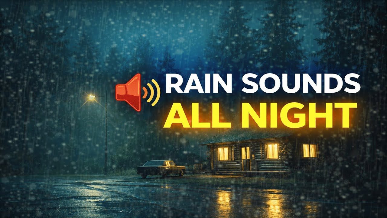 Rain Sounds for Sleeping  Fall Asleep Fast, Deep Sleep, Stress Relief