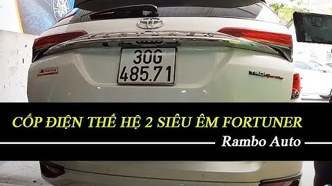 Cốp điện fortuner 2020 máy xăng kèm cảm biến đá chân
