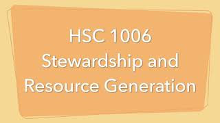 Health Systems - Stewardship And Resource Generation Part I