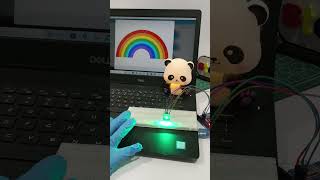 Working of RGB with touching color #robotics #coding #mblock #diyprojects #stemeducation
