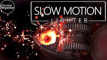 Hypnotic Lighter in extreme Slow Motion