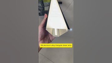 Aluminum alloy triangular linear light #lampdesign #interiordesign #ledlightingdesign #lamplighting