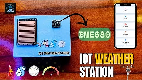 ESP8266 IoT Based Weather Station using BME680 + Rain Sensor #esp8266 #iot #weather