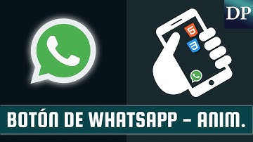 Como hacer un Botón de Whatsapp Animado con Html5 y Css3