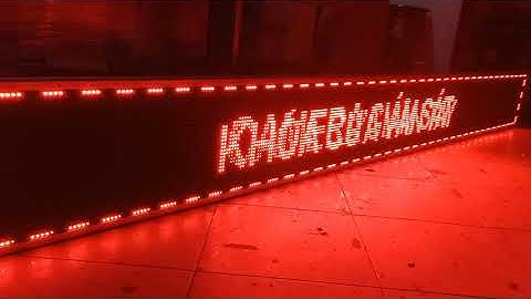 Biển led điện tử chạy chữ - zalo 0943667997 / Vĩnh Trần Biển Quảng Cáo