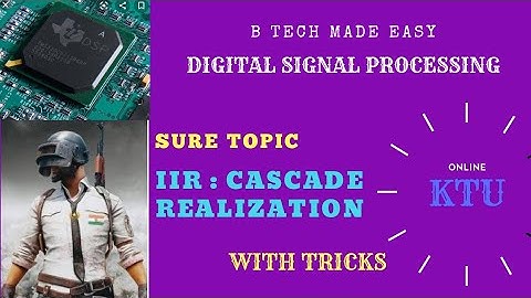 IIR Filter CASCADE FORM realization /DSP: by Dinu A G