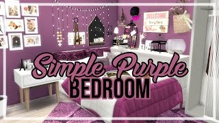 The Sims 4: Room Build || Simple Purple Bedroom